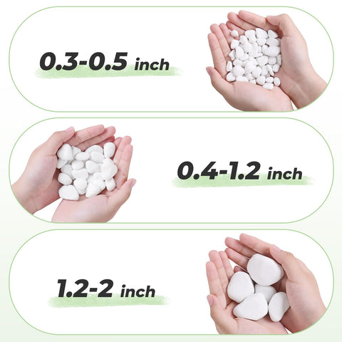 SIDONG river pebbles include a carved surprise pebble for a playful touch.