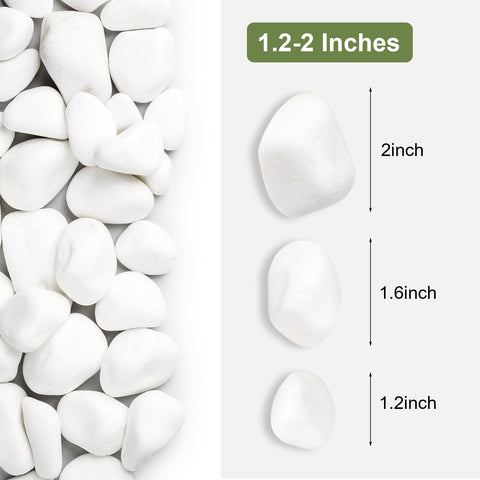 SIDONG white river rocks in pots provide natural texture and durable decorative accents.