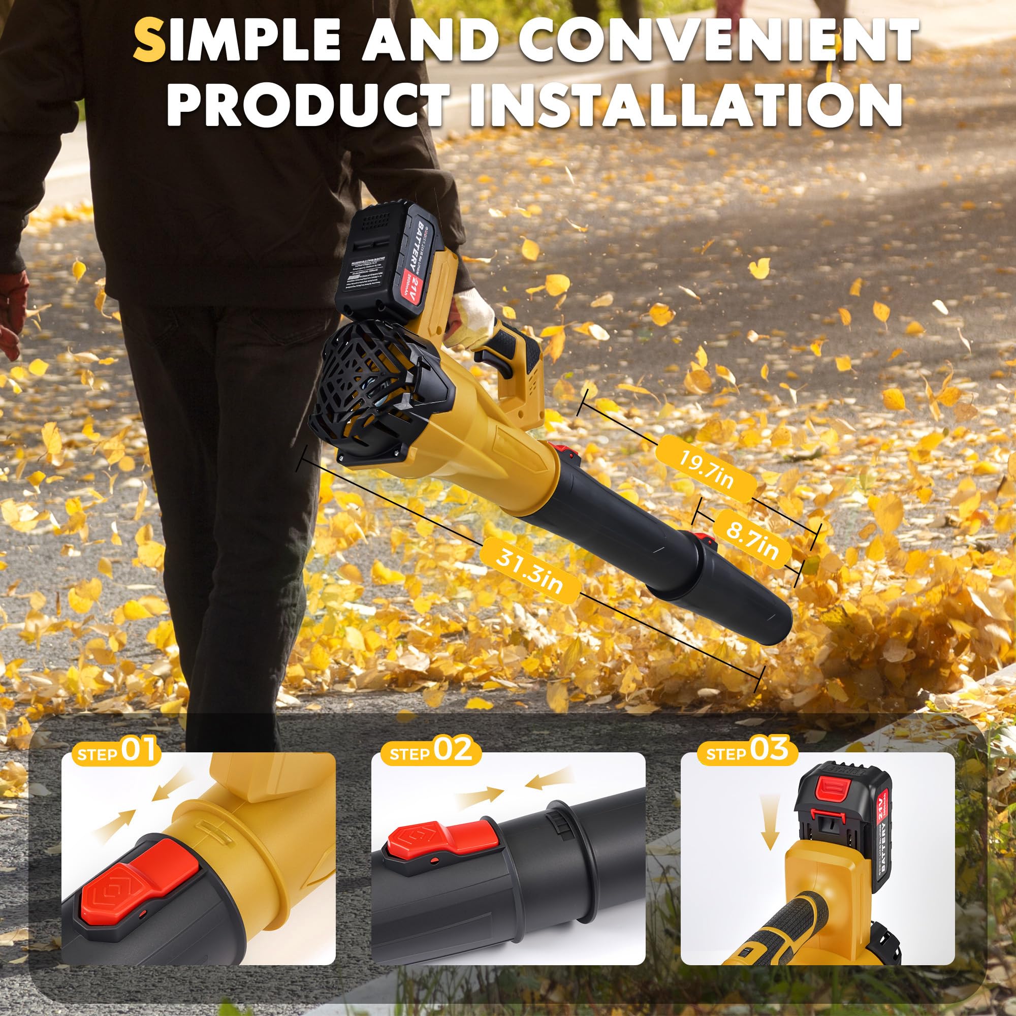 SIEARPUORL ergonomic lightweight design for comfortable one‑hand use