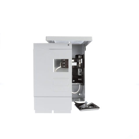 Siemens W0408L1125SPA50 shows 50A GFCI breaker installed for spa safety.