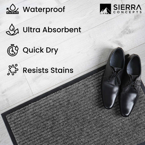 Sierra Concepts 30x17 inch mat fits standard entryways and porches