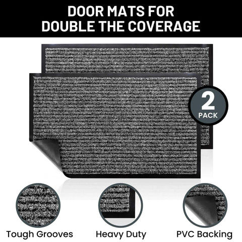 Ribbed texture Sierra Concepts mat helps scrape dirt from shoes at the doorway