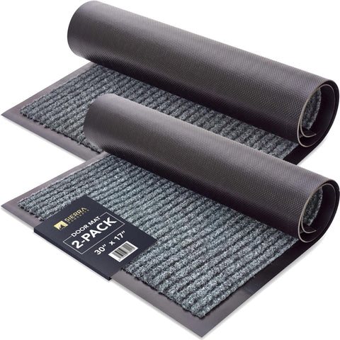 Sierra Concepts front door mat 2-pack for a tidy entryway and easy cleanup