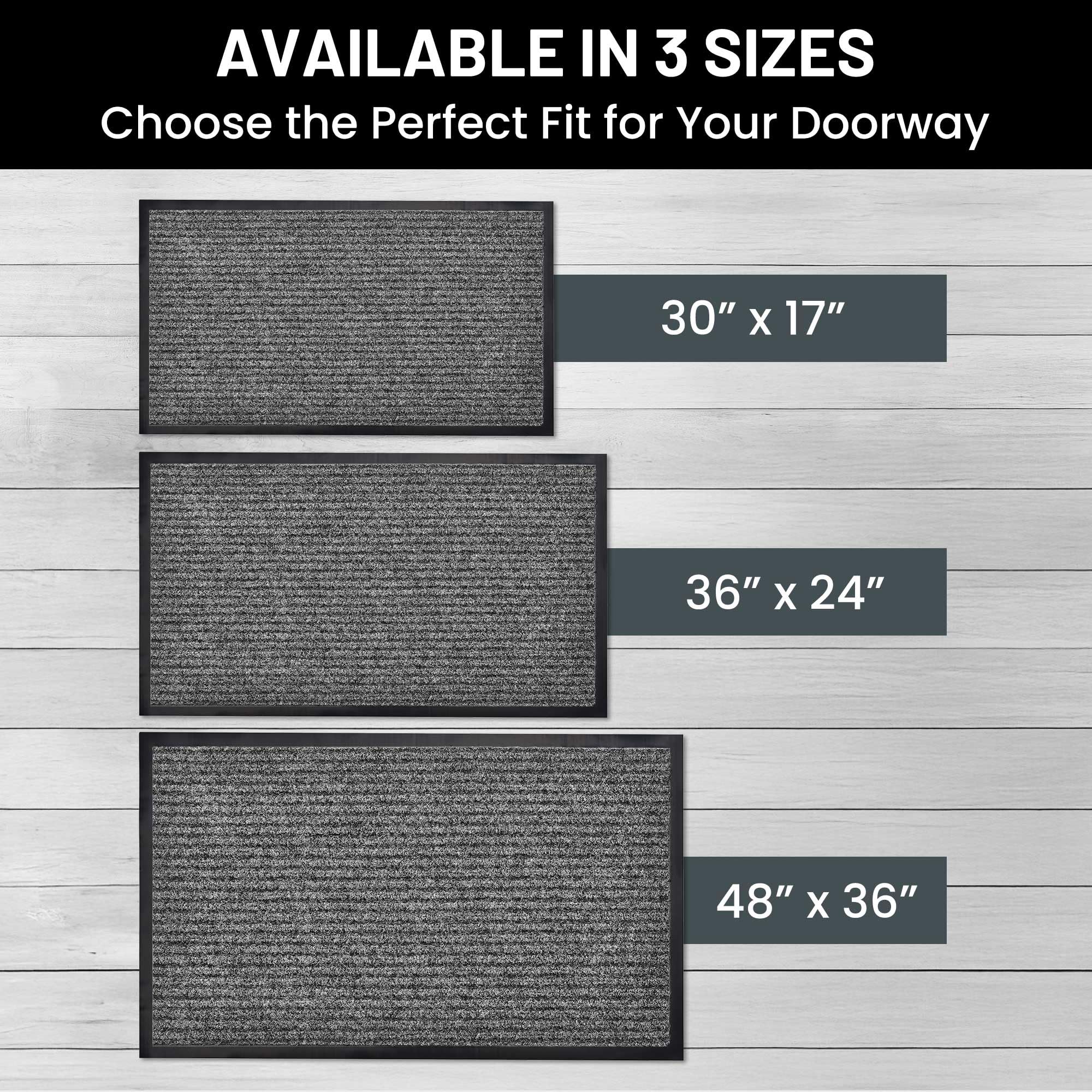 Indoor/outdoor Sierra Concepts mat resists moisture and heavy foot traffic