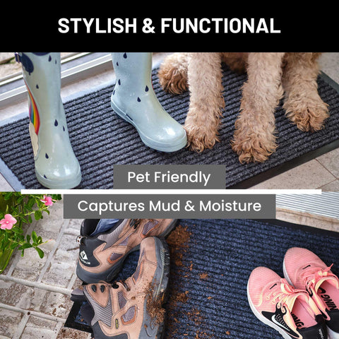 Sierra Concepts ribbed dirt-scraping mat designed for entryways.
