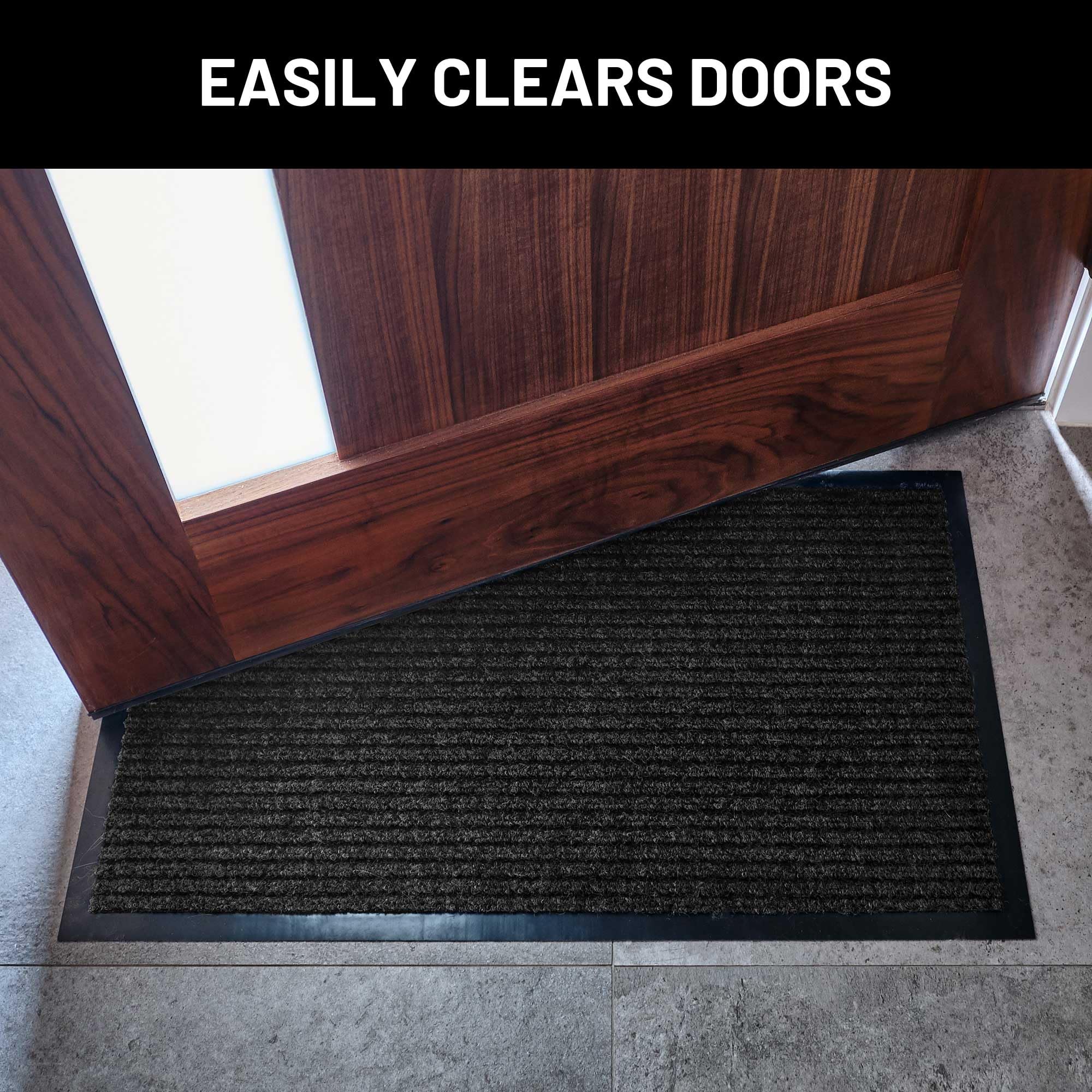 Sierra Concepts indoor outdoor ribbed mat, perfect for high-traffic entrances and patios.