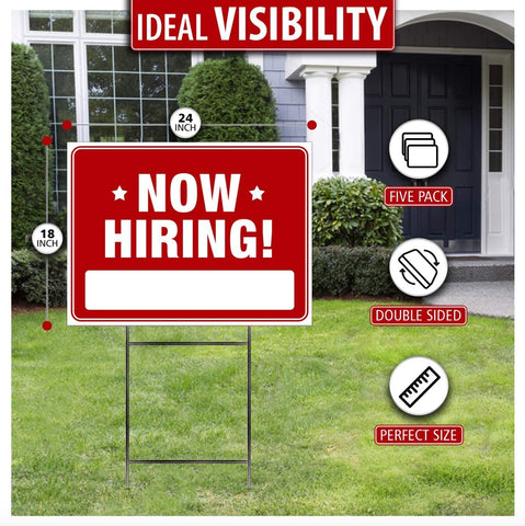 SignHero rust-proof steel stakes ensure long-lasting outdoor signs.