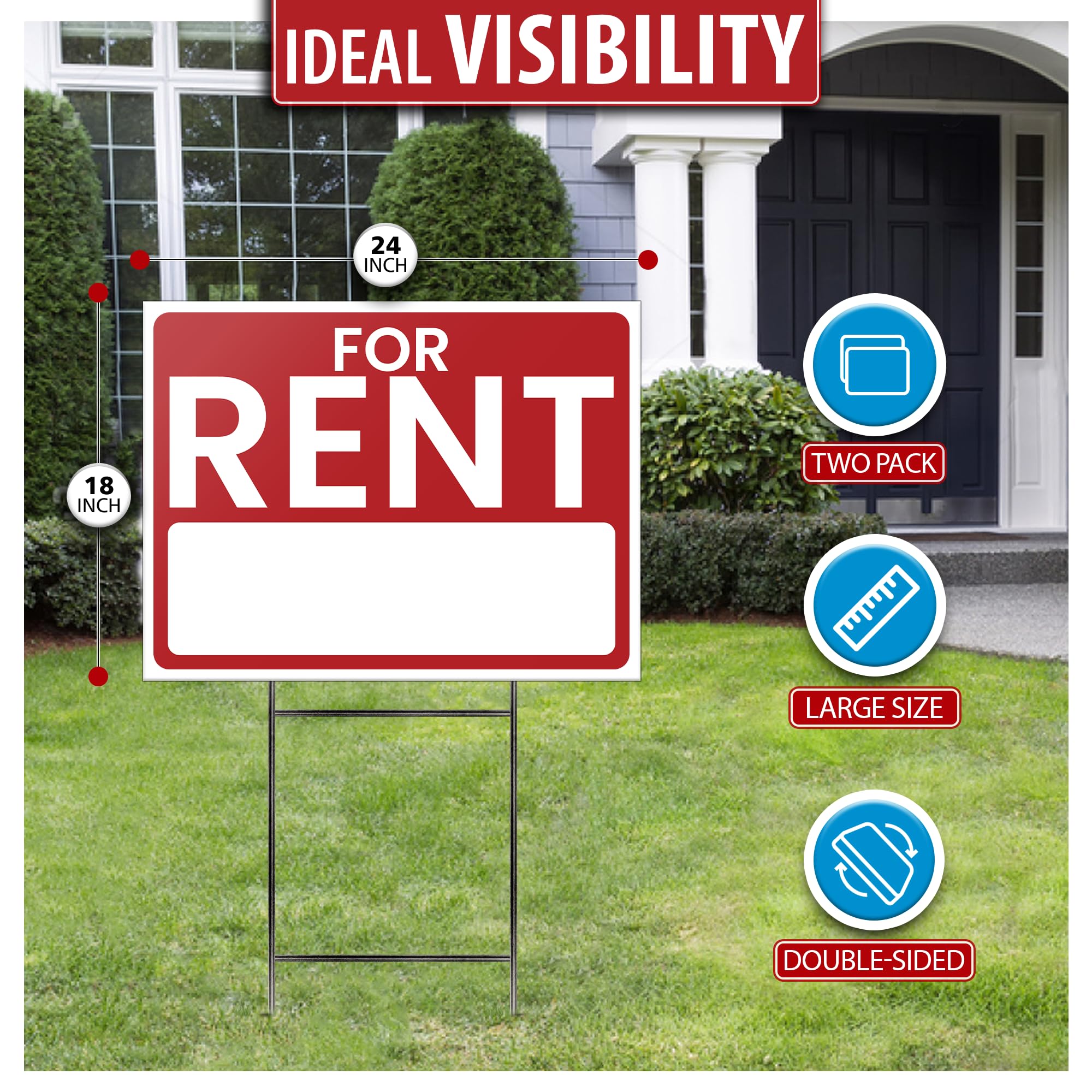 SignHero weatherproof outdoor signage stands up to rain, sun, and snow.