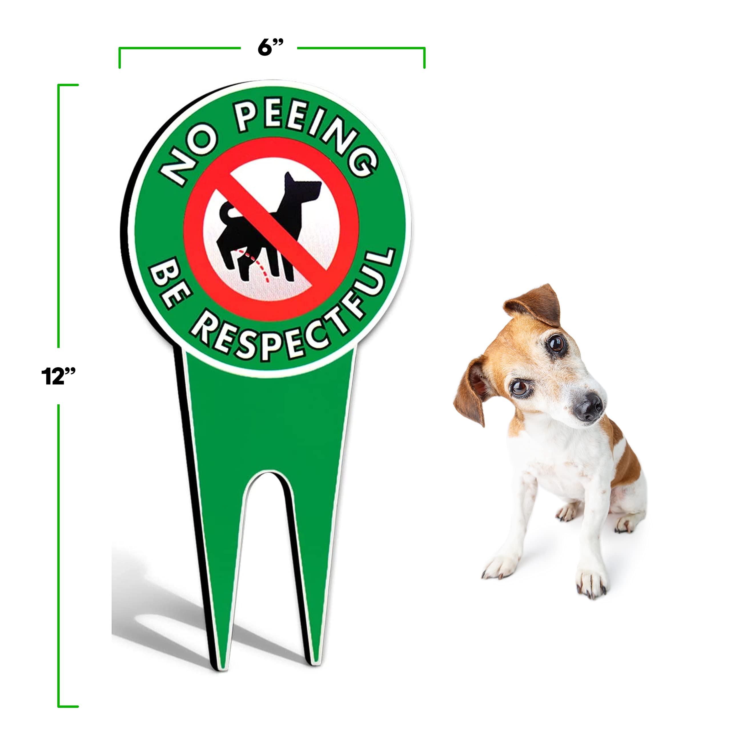 Signs Authority dog-stake-yard-sign helps remind dog owners to clean up