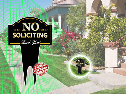 Signs Authority installed yard sign in lawn demonstrating easy installation.