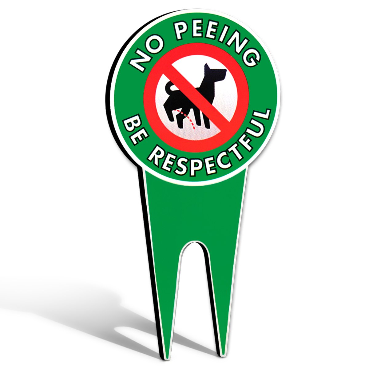 Signs Authority no-peeing-dog-sign-6x12 marks yard rules clearly for neighbors