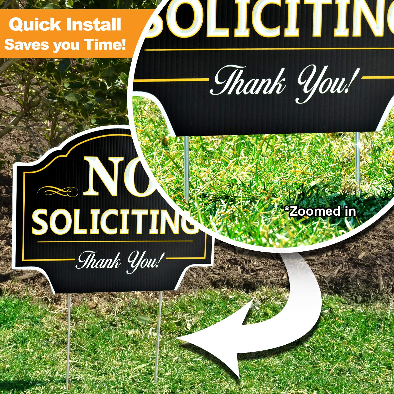 Signs Authority no soliciting sign at home entrance for clear messaging