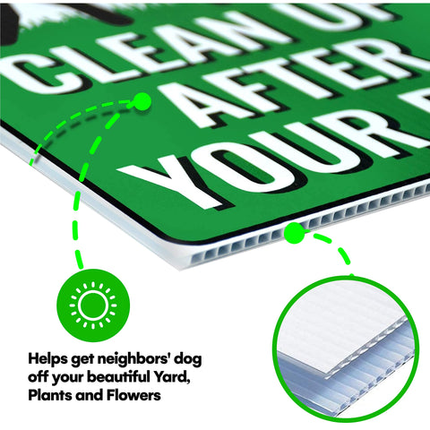 Signs Authority yard sign installs quickly for gardens and parks.