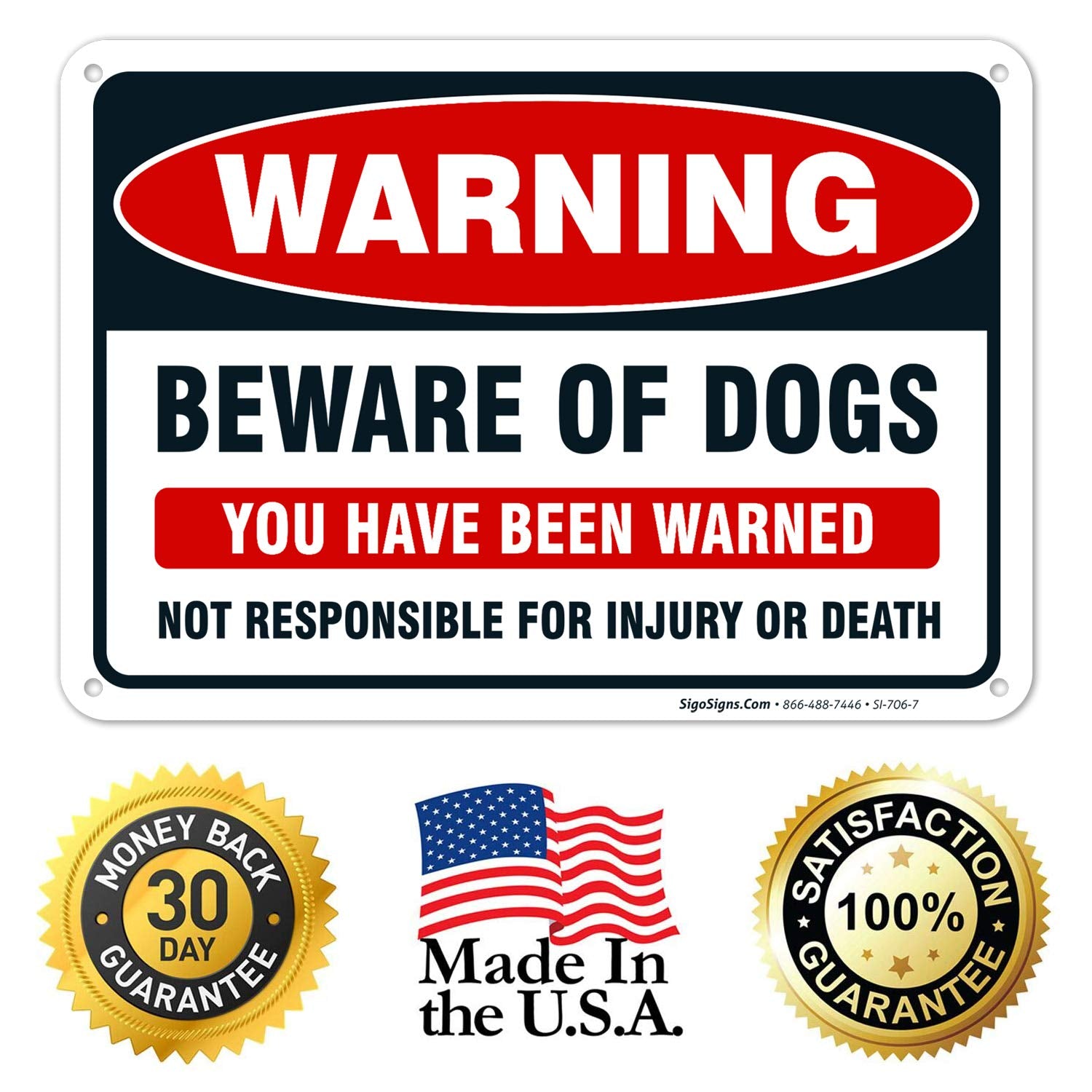 Sigo Signs dual-pack signage suitable for homes and businesses.