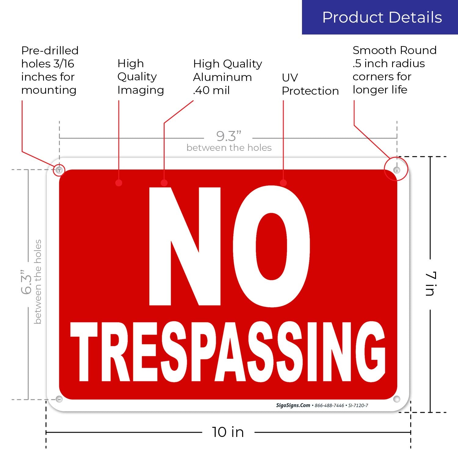 Sigo Signs fade-resistant UV printing keeps colors sharp year after year.