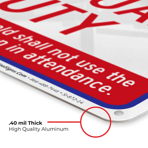 Sigo Signs pre-drilled mounting holes for quick and secure installation