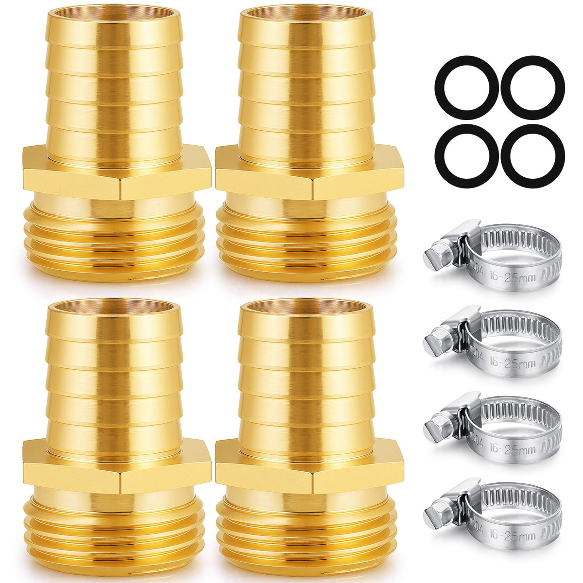 SIGURANTA 3-4 inch hose MHT barb fitting secures garden hose connections for sprayers.