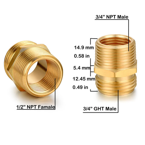 Brass construction resists corrosion for outdoor use