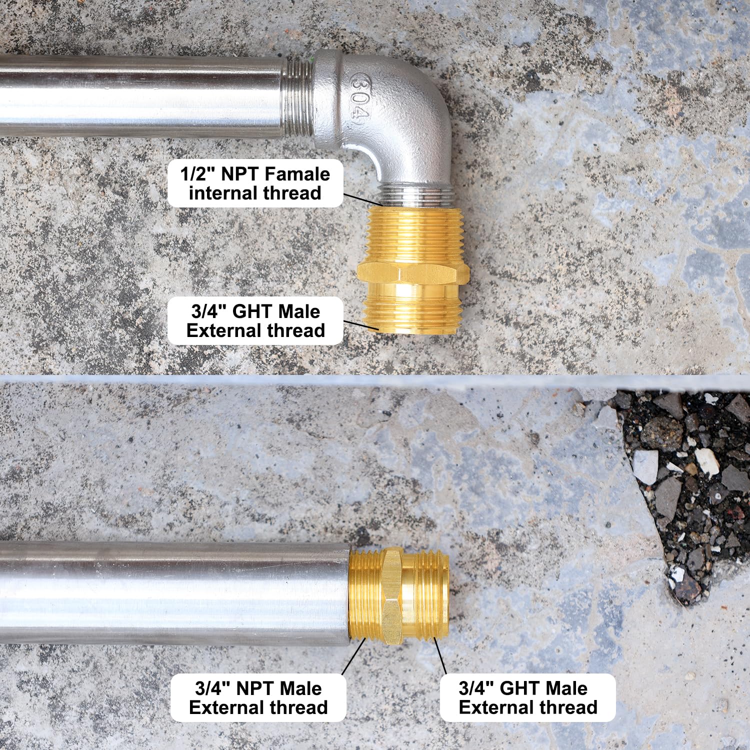 GHT to NPT compatibility broadens connection options