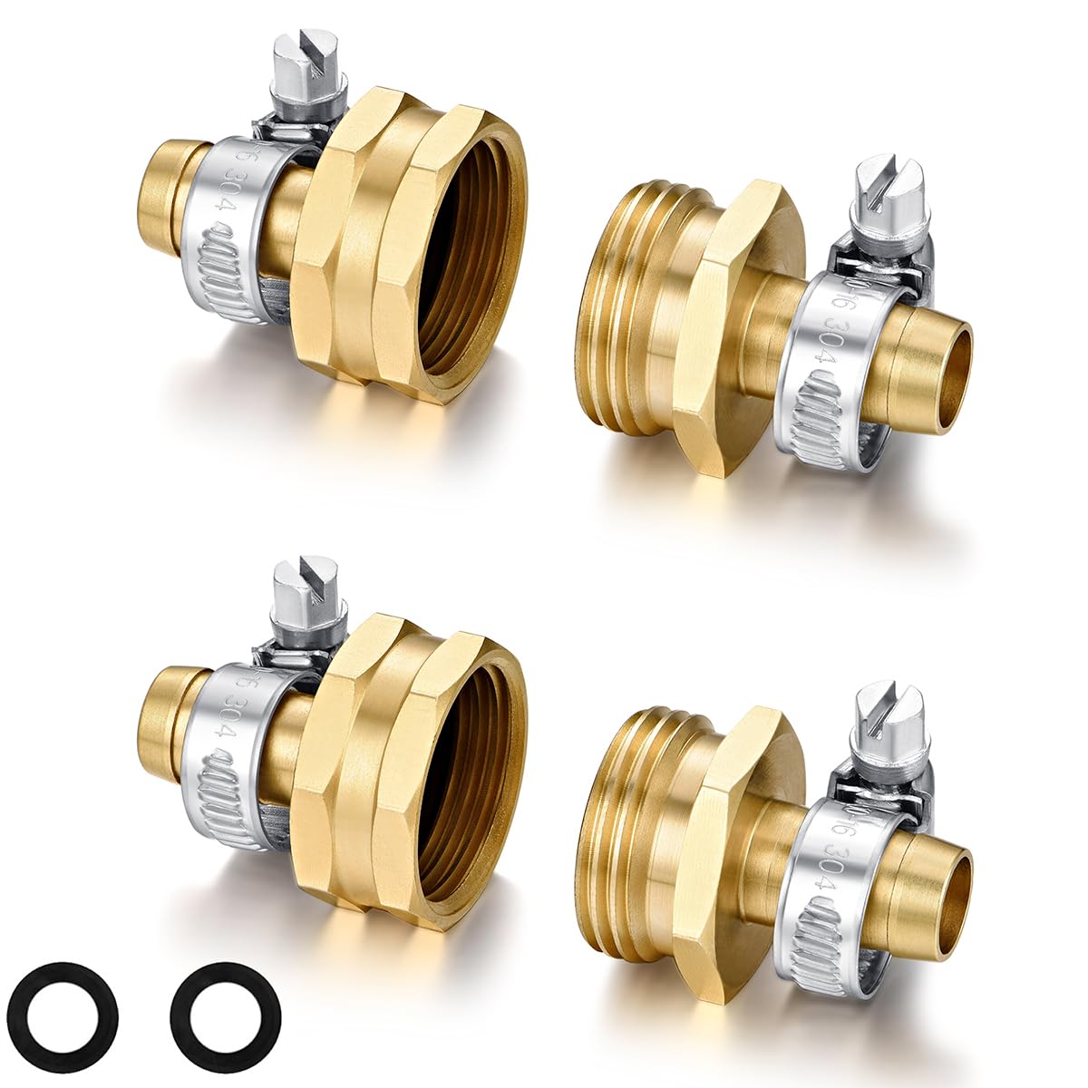 Siguranta garden hose repair connector two-set kit for quick leaks repair