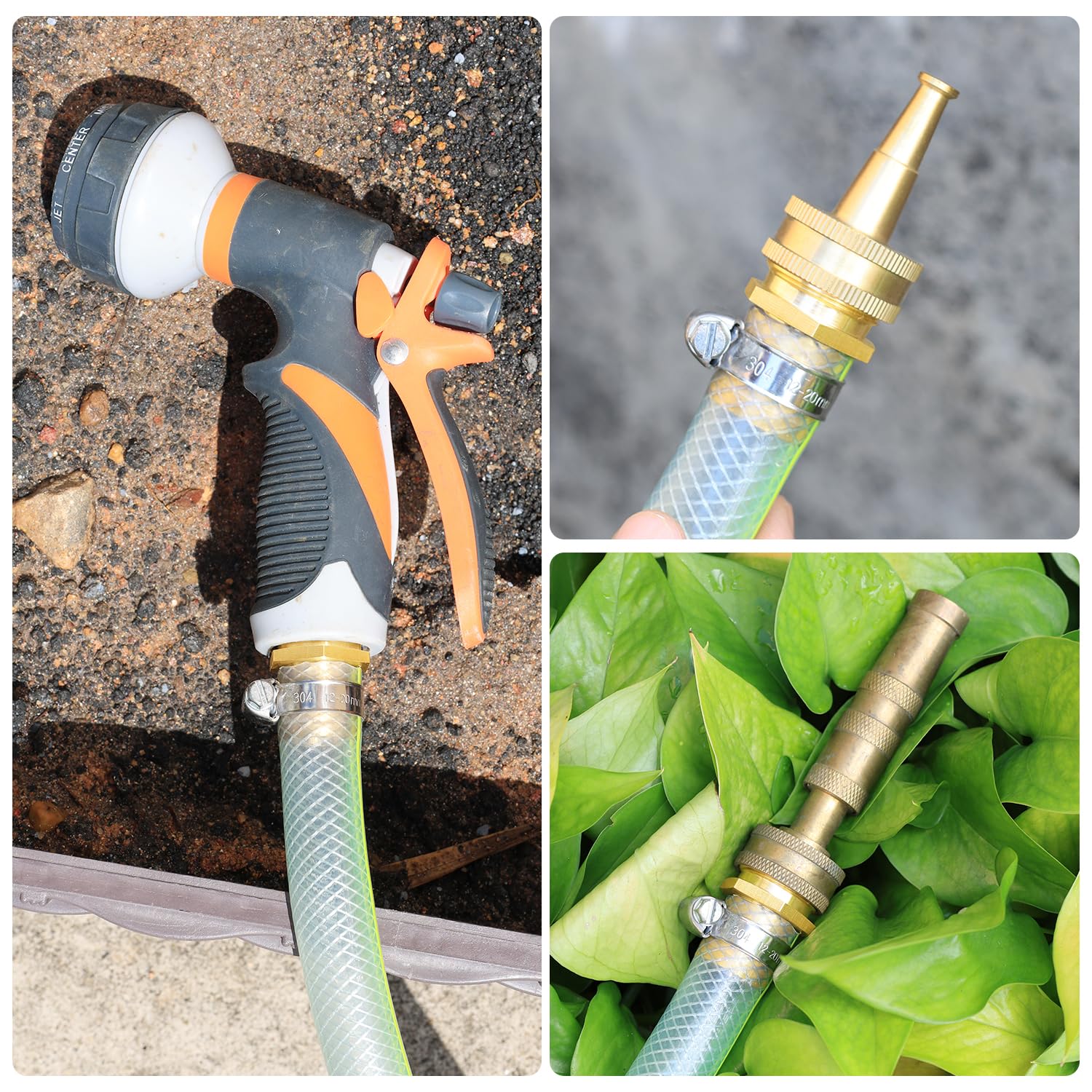 SIGURANTA hose barb connector fits standard 3/4 inch hoses for reliable watering.