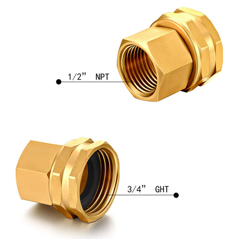 SIGURANTA quick-rotating brass adapter enables easy installation without tools