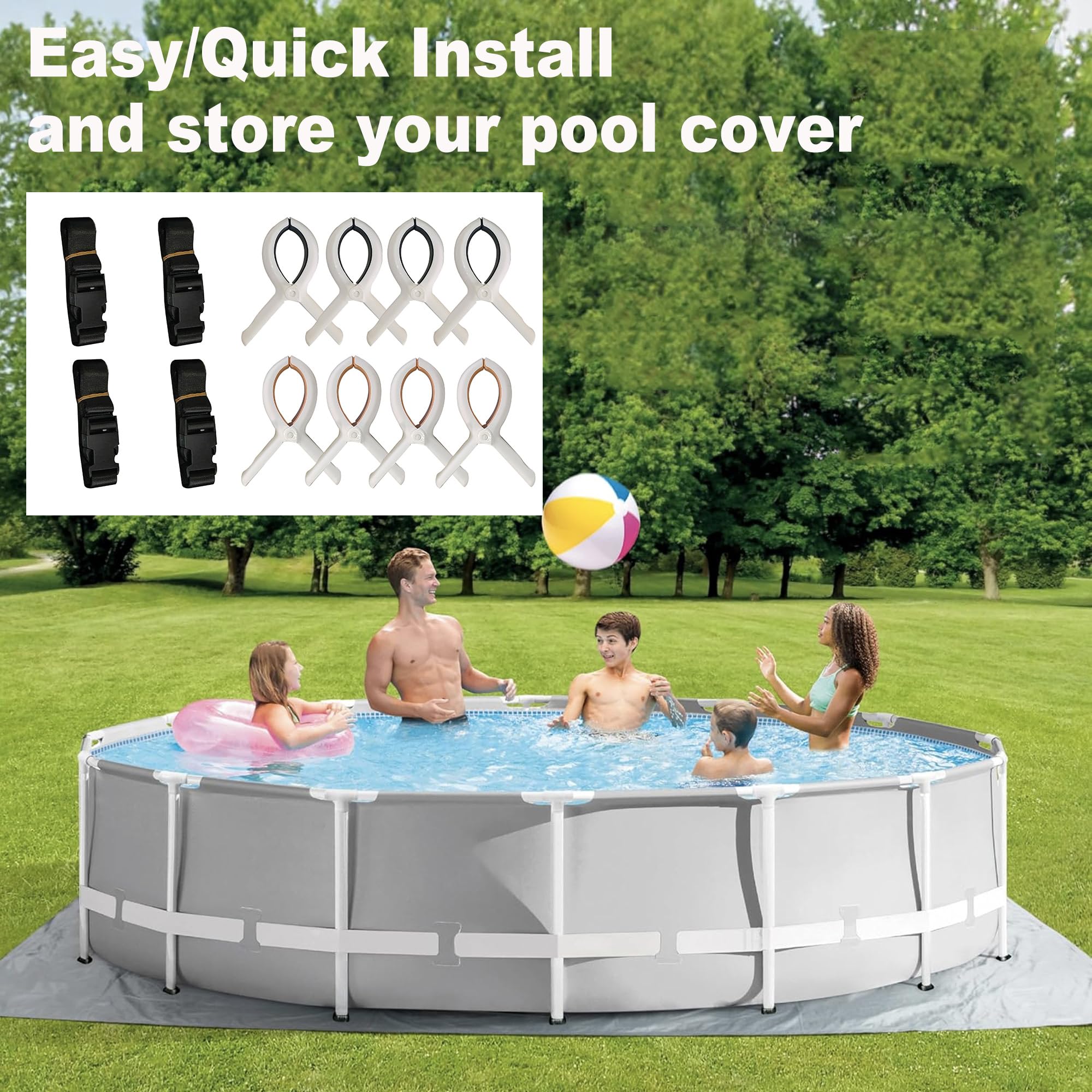 SIHAIAN pool cover clip demonstrates large clamping space