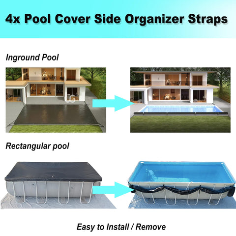 SIHAIAN clip assists single-person installation of pool cover