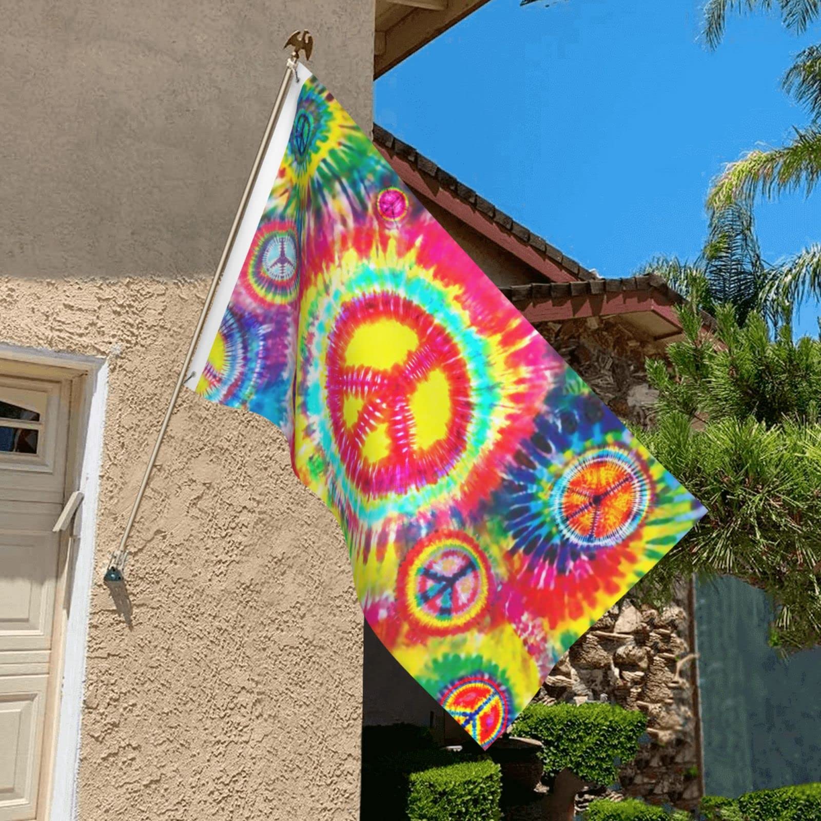 Siiuuol bright color fade-resistant flag for garden or balcony