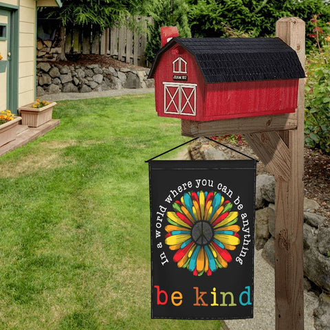 Siiuuol Double-stitched garden flag offers durability for outdoor display.