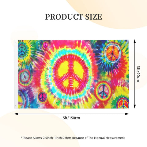 Siiuuol rainbow peace flag 3x5 ft enhances exterior walls