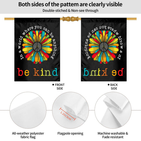 Siiuuol Weatherproof Garden Flag UV resistant for year-round outdoor use.
