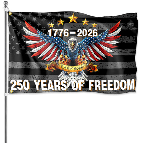siixoi American 250th anniversary flag 3x5 for outdoor display with durable grommets