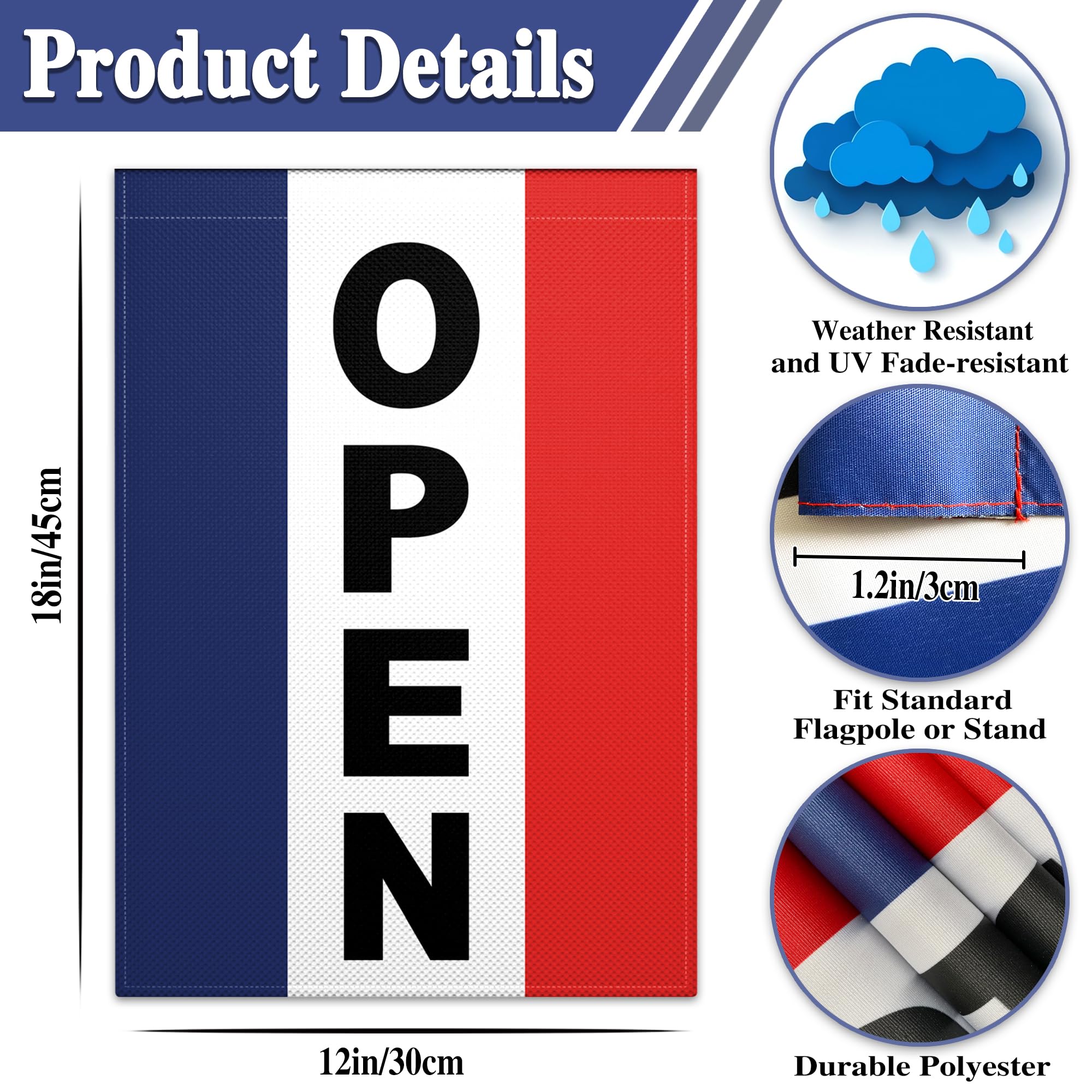 Siixoi Open Sign UV-resistant colors stay bright over time