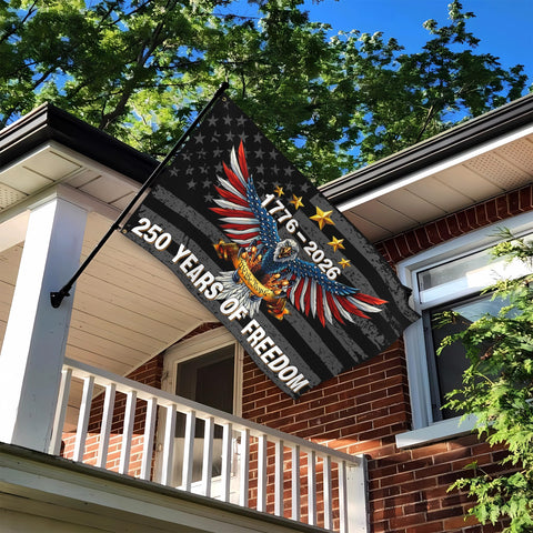 siixoi double-sided eagle flag ideal for holiday decor