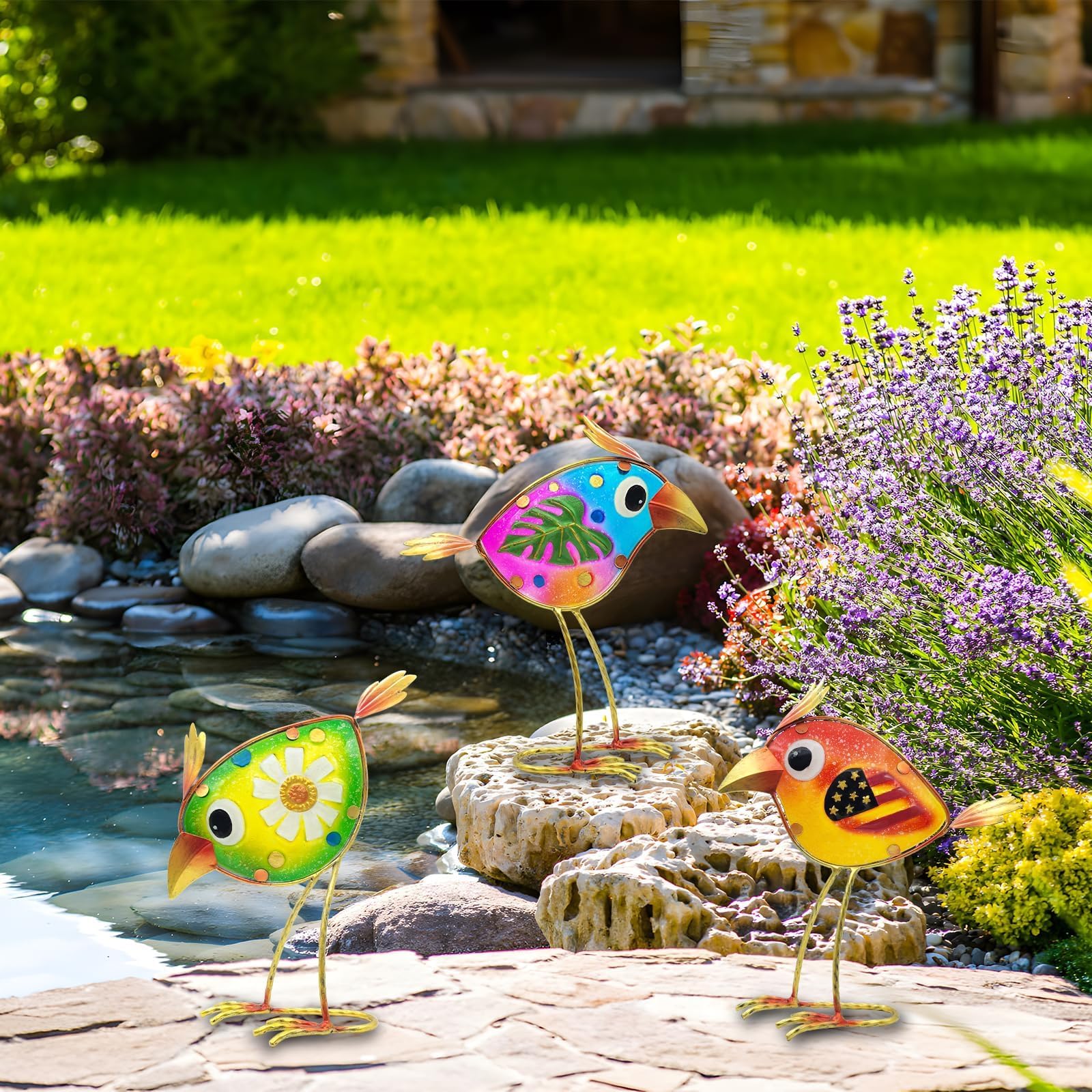 SILERUR front-door yard decor offers a welcoming focal point for guests.