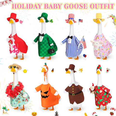 Silicherry goose outfit in St Patrick plaid for seasonal flair