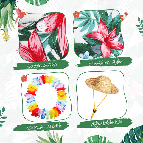 Silicherry Goose Outfit Hawaiian lei completes festive lawn styling