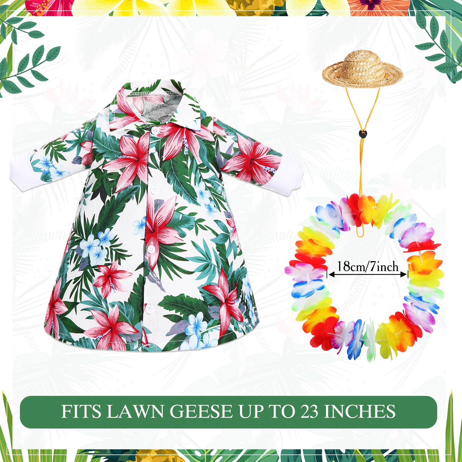 Silicherry Summer Goose Outfit Hawaiian shirt brings bold color to outdoor decor