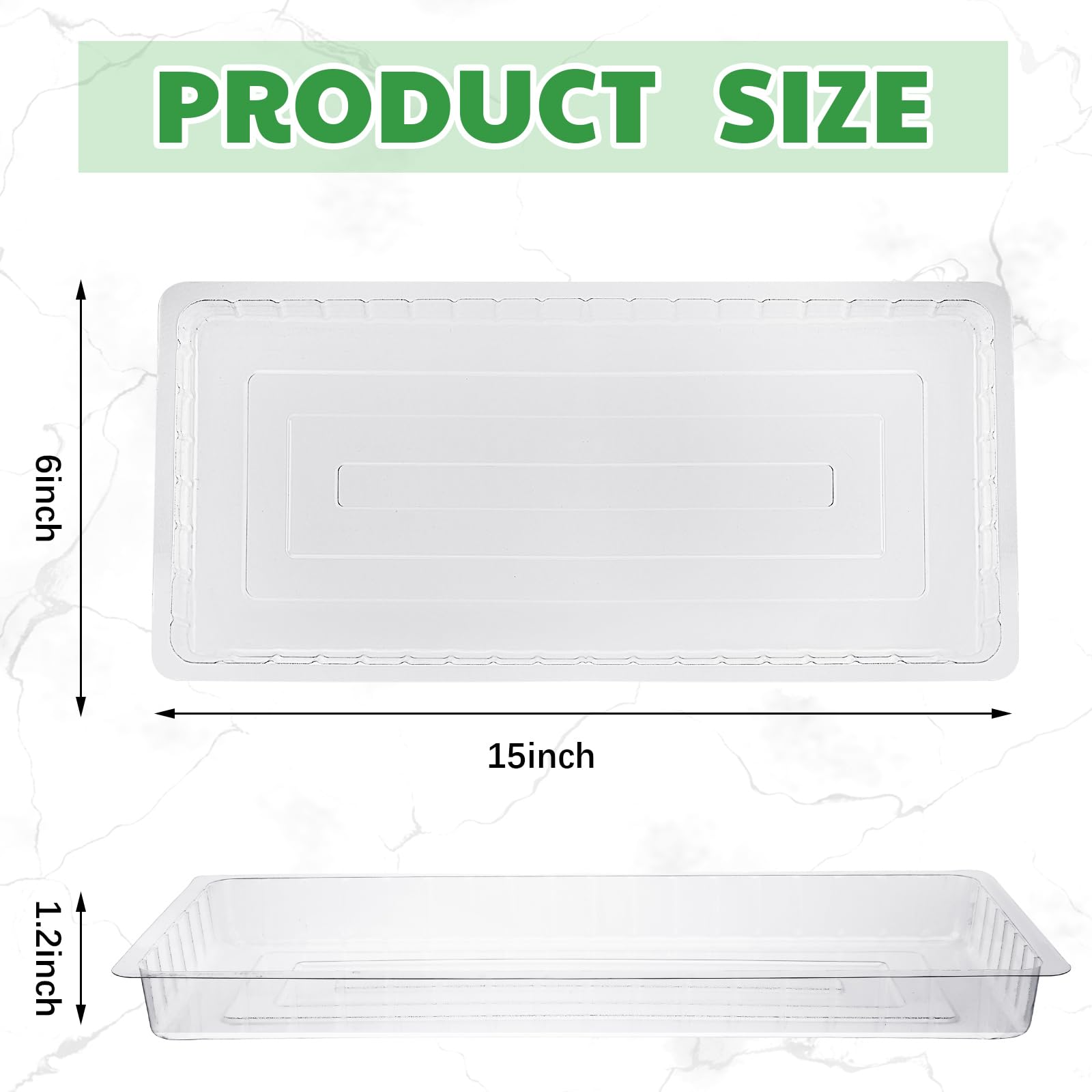 SiliFine heavy-duty PP plastic saucer sturdy tray for busy plant setups.