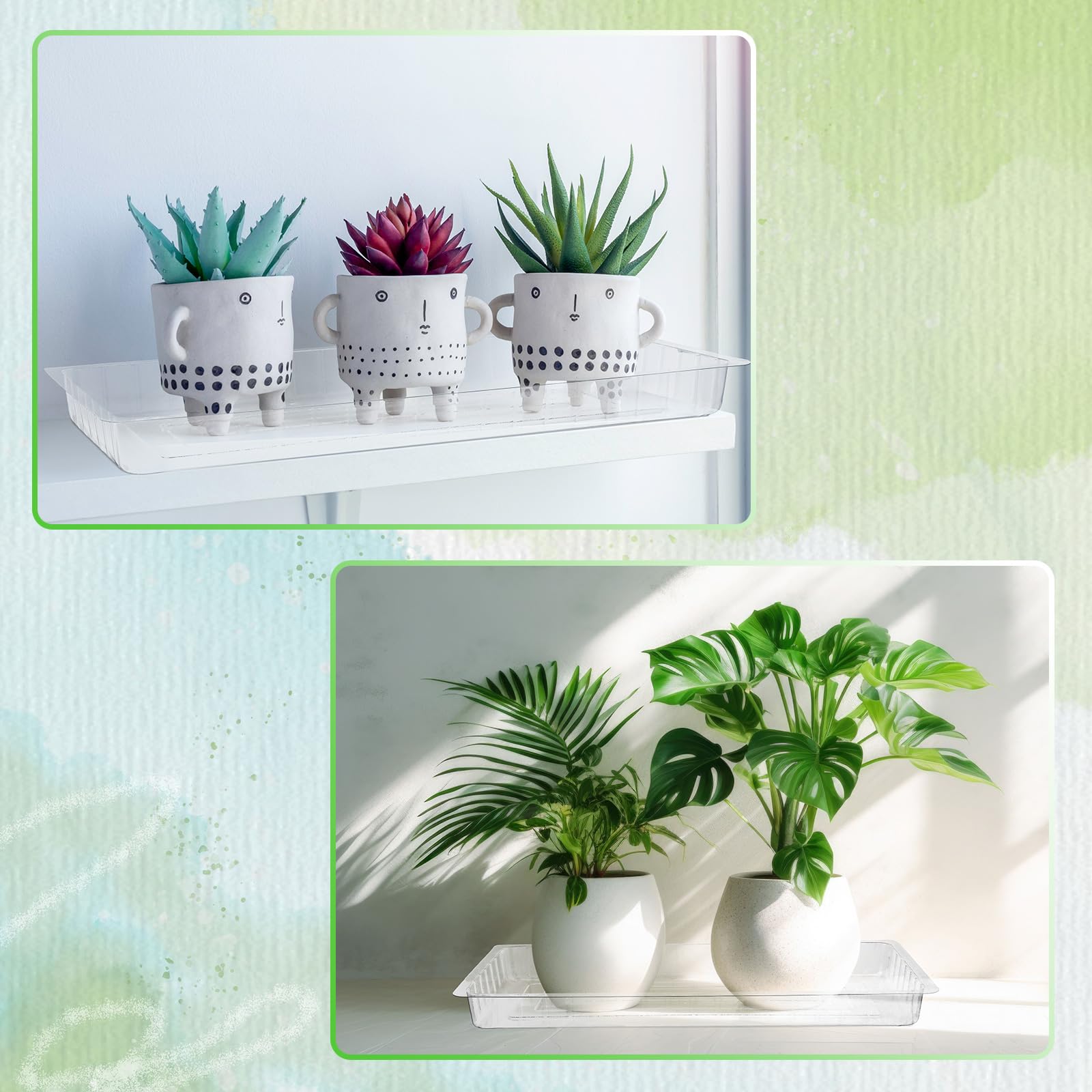 SiliFine indoor-outdoor saucer versatile for patios shelves and plant displays.