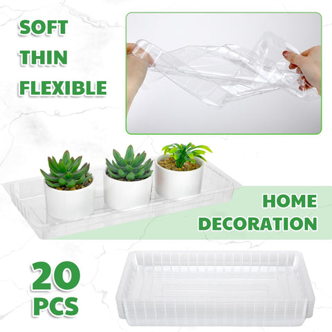 SiliFine window-sill tray transparent keeps pots neat and drains safely.