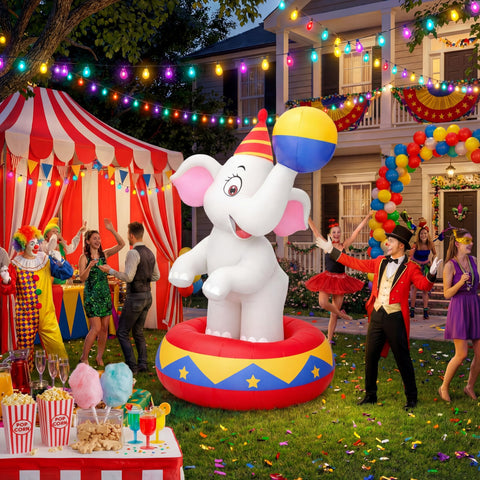 Silipull elephant pool party decoration for summer gatherings.