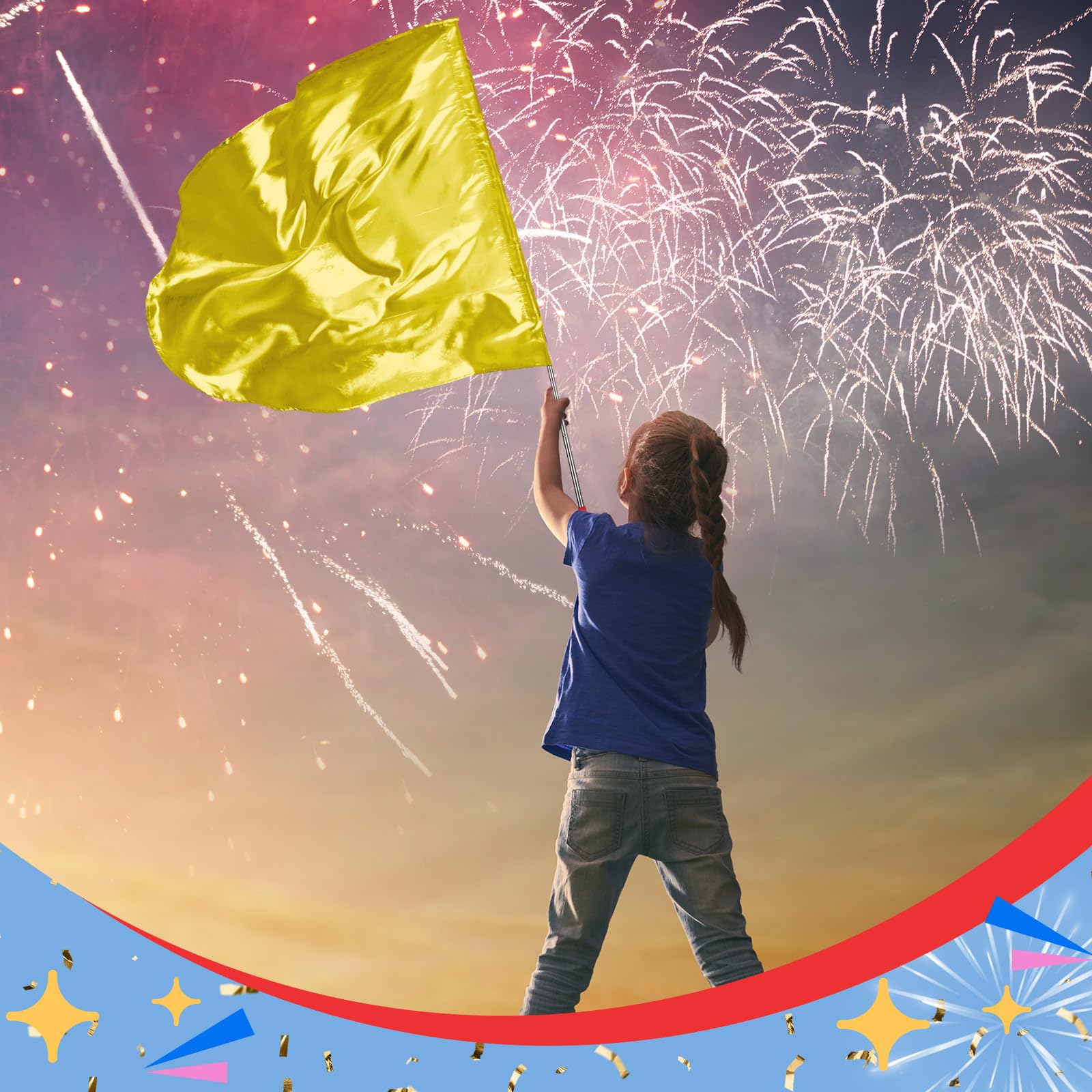 Silipull outdoor practice flag enables vibrant color and steady performance.