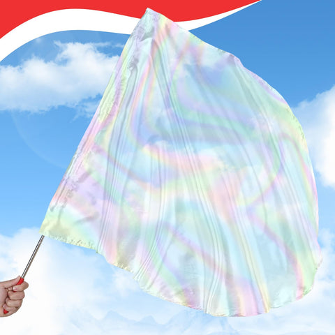 Silipull scalable rod system enabling adjustable flag height.