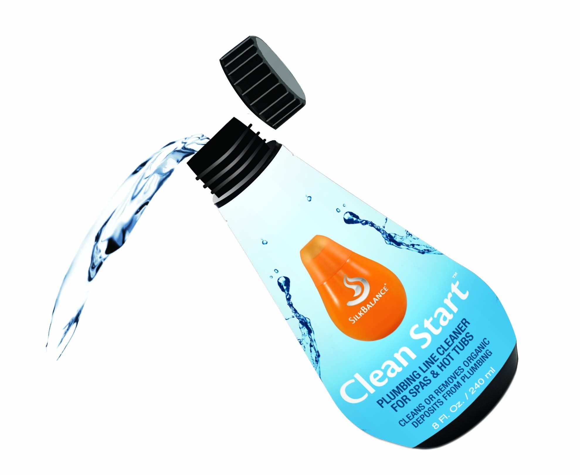 Silk Balance Clean Start low foam formula for easier cleanup during drain