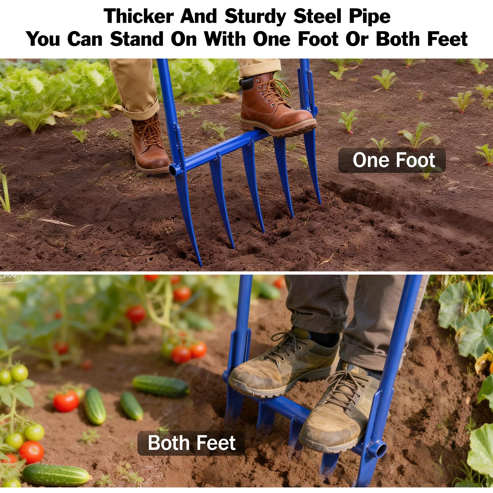 Silkpe 56in broadfork protective cover protects tines during transport