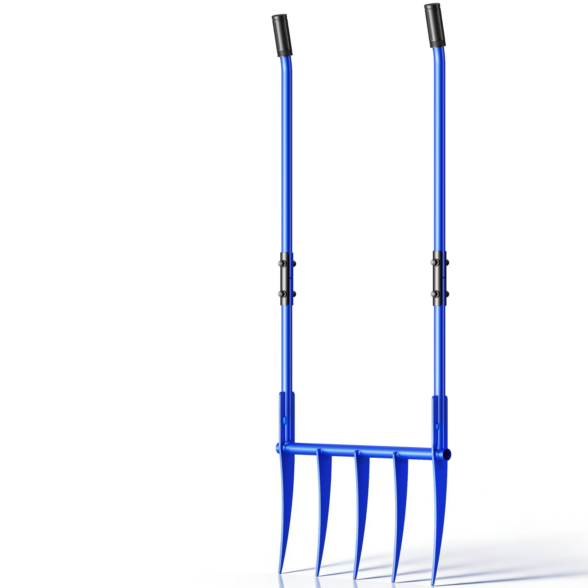 Silkpe 56in broadfork tines showing sturdy, penetrating power for soils