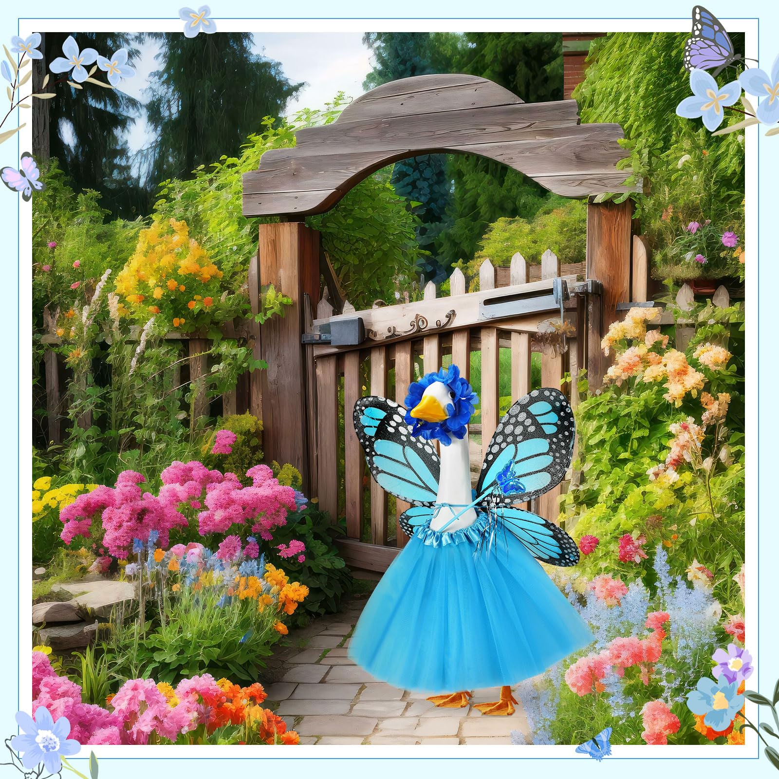 SilTriangle blue design enhances outdoor porch charm and visibility