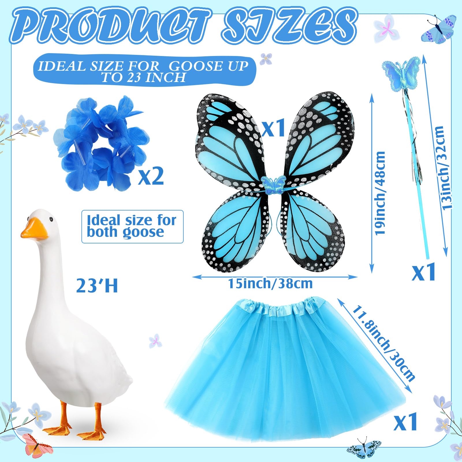 SilTriangle tutu skirt complements wings for an eye catching goose costume